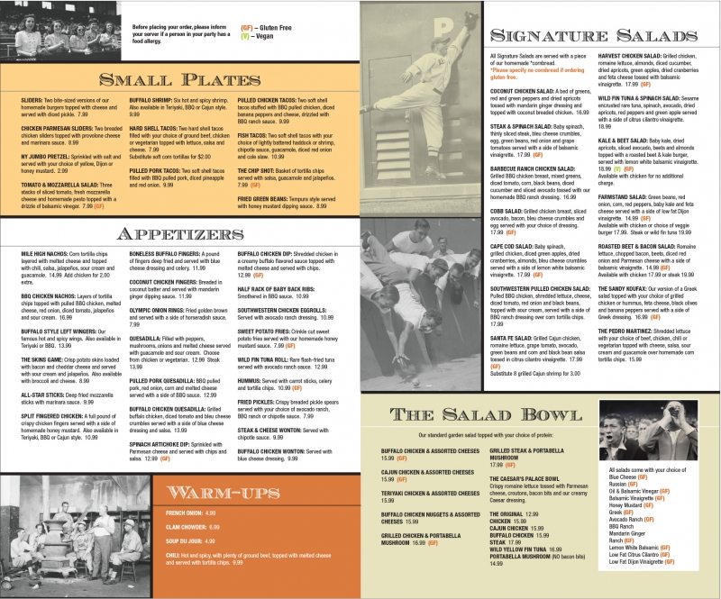 CCC Menu