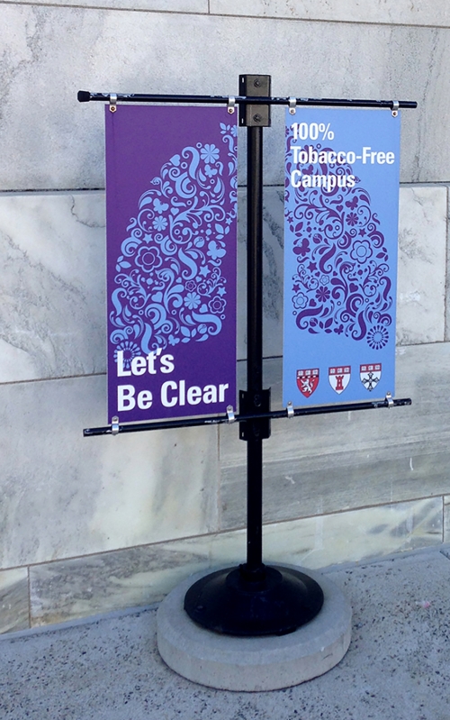 one of 18 stanchions that can be relocated to 