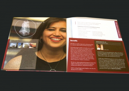 recruitment brochure spread and inside back cover inserts