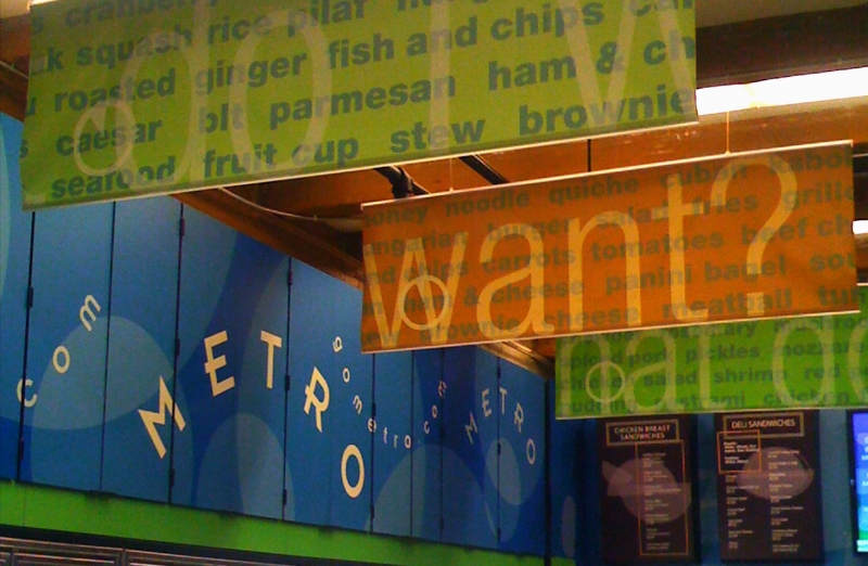 Metro Cafe Signage